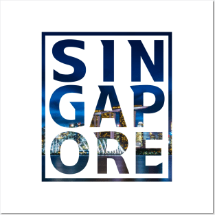 Singapore Typography Posters and Art